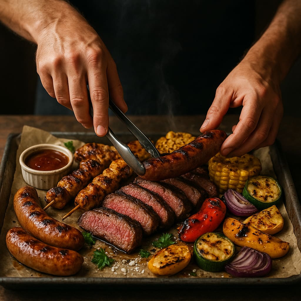 Příprava BBQ prkna